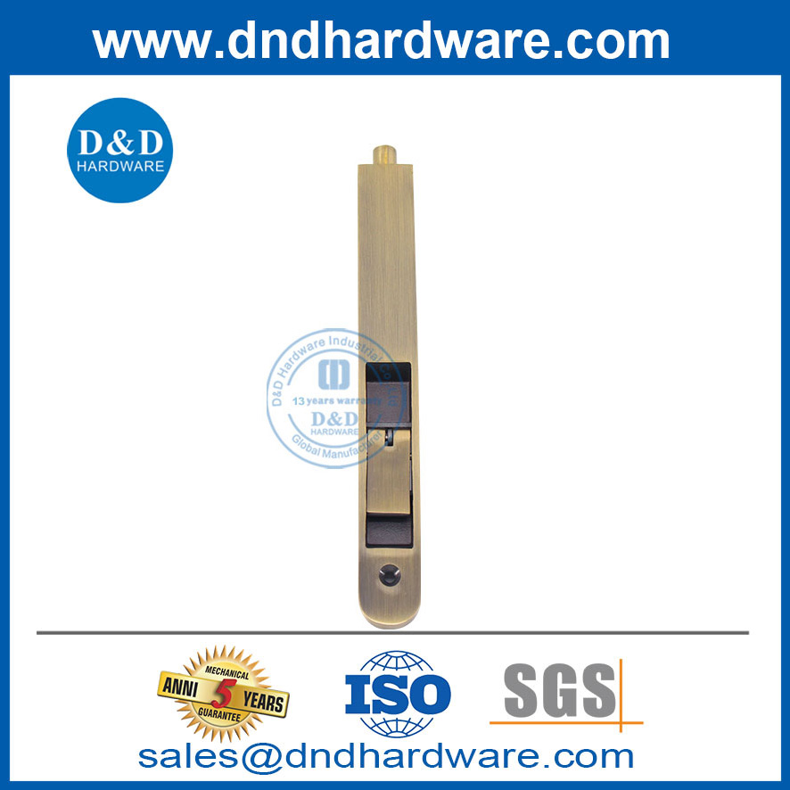 Coin rond en laiton antique f Lever Lever Action Flush Bolt-DDB030