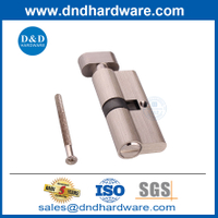 Fournisseur Satin Nickel Sproom sans clé Petite porte de 70 mm Bathroom Bower Bround Cylinder-DDLC007