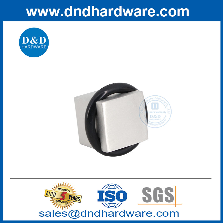 Stoppeur de porte de sécurité en acier inoxydable moderne pour plancher en bois-ddds050