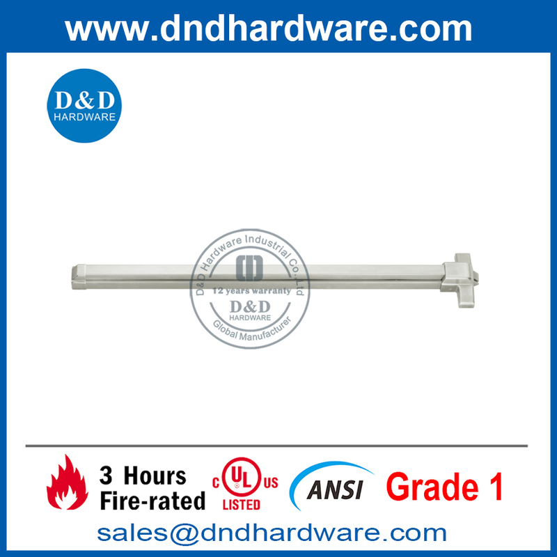 ANSI Grade 1 Steel Longueur Panique Poussière Porte de sortie Périphérique DDPD005