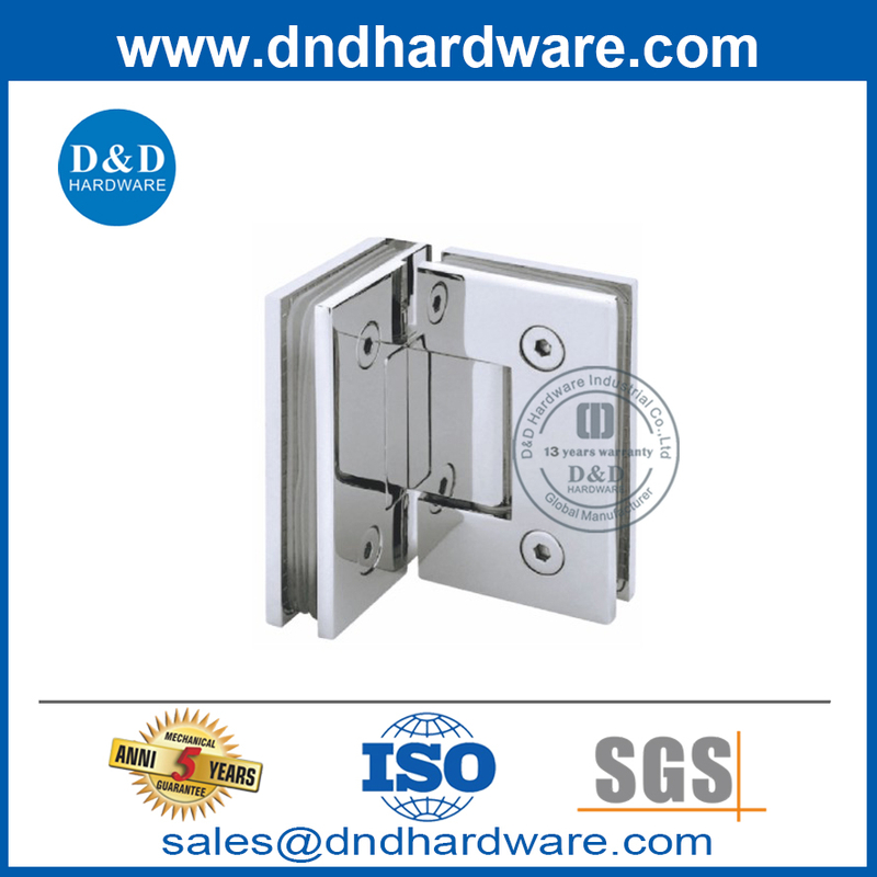 Verre en acier inoxydable aux charnières de porte en verre pour les portes en perspex-ddgh002