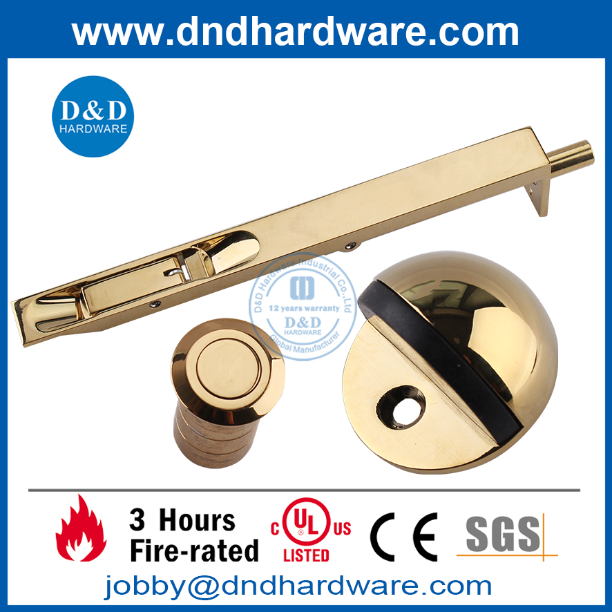 CE marqué en laiton polonais SS304 Hardware de porte en bois
