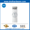 Type rond en acier inoxydable Plaque de signe pour la porte extérieure-DDSP006