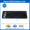 Finition noire Poignée de traction en acier inoxydable avec plaque pour porte en bois-DDPH023