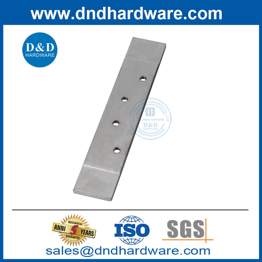 Plaque en zinc en acier 4 pouces Hinge Trou Espacement de porte Plaque de renfort de la porte DDHR003