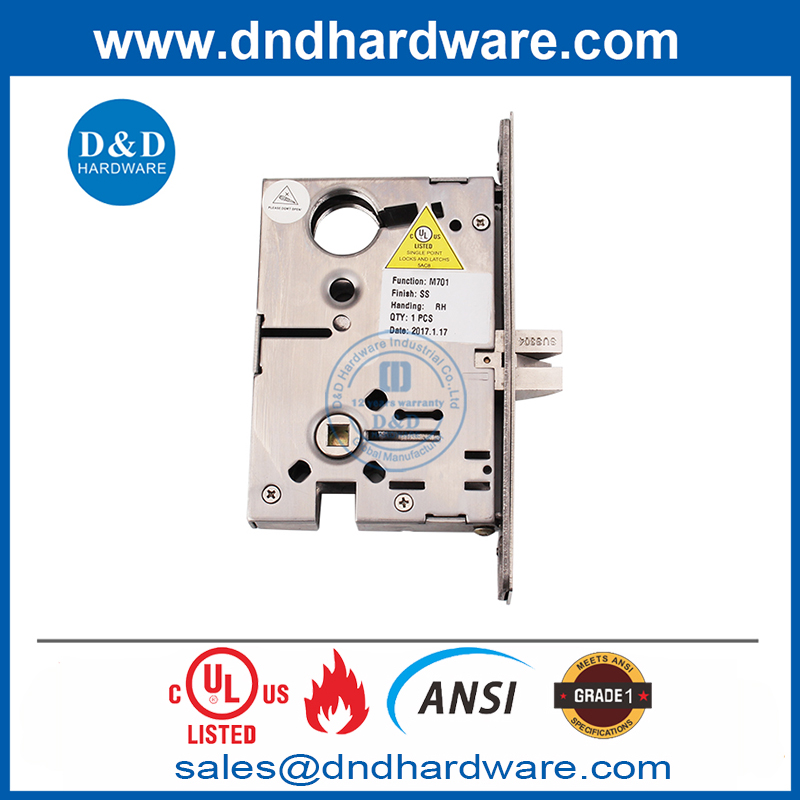 Porte commerciale ANSI UL Fire Types de verrous pour portes-ddal01 F01