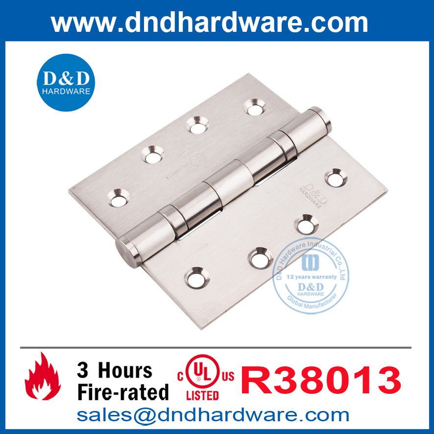 UL Listé de 4 pouces à double billes Double Ball Hinge DDDSSS001-FR-4X3.5X3.0