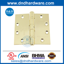 NRP Gold Door Hinge en acier inoxydable ANSI Grade 2 Fire Butt Hinge pour la porte intérieure-DDSS001-ANSI-2-4.5x4.5x3.4