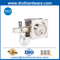 Alliage en alliage de zinc nickel carré extérieur bouton de porte mouton ddlk030