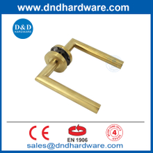 EN1906 Satin Brass Simple Design OEM SS304 Handle de porte du levier intérieur-DDTH003