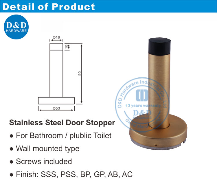 Porte de salle de bain stop-ddds016 