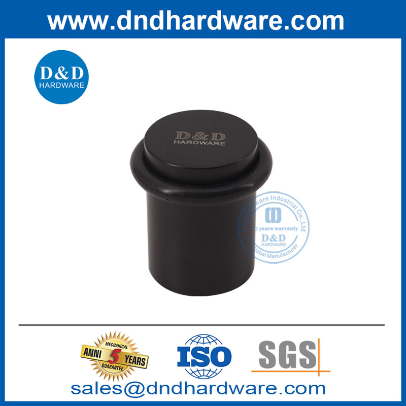 Acier inoxydable Matt Sécurité noire porte interne stop-ddds011