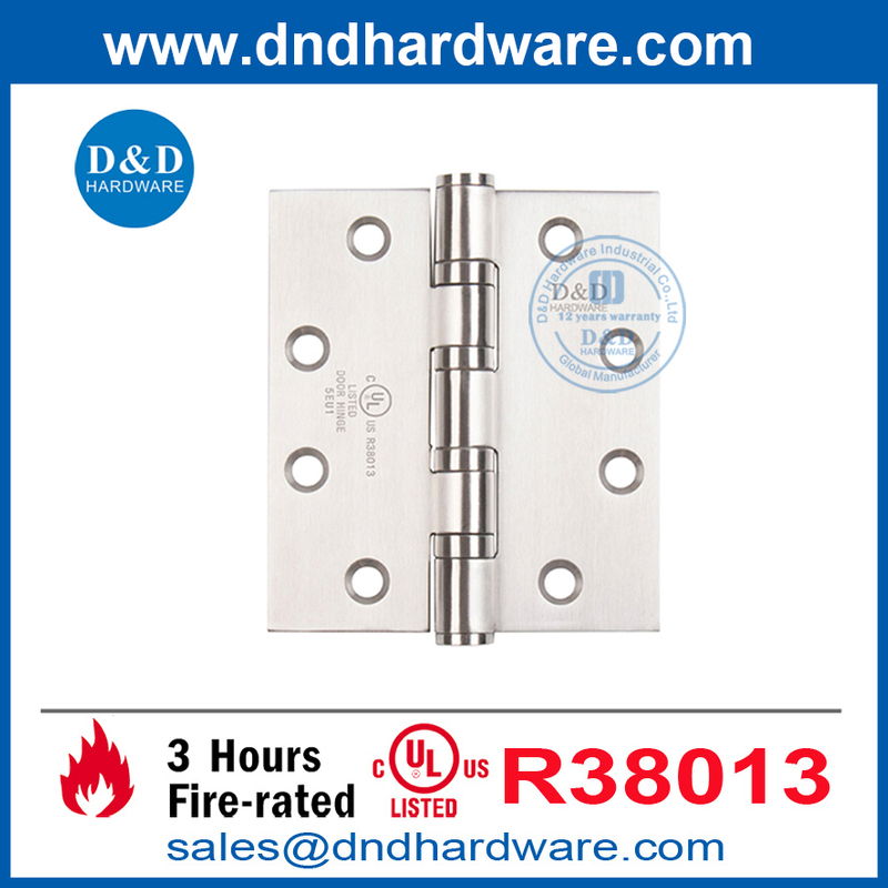 Poids standard à quatre balles Ball Fire Classé SS316 Hinge de porte avec UL Listed-DDSS003-Fr