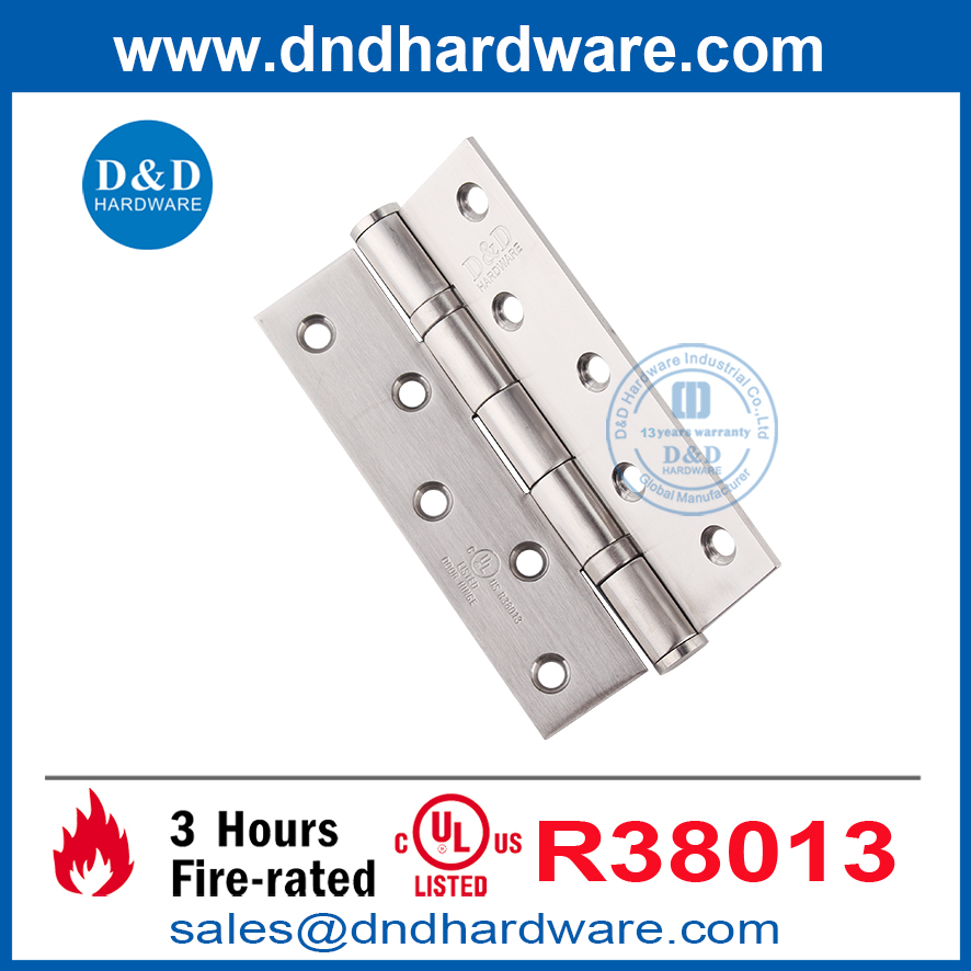 UL Listé en acier inoxydable 316 Hinge de crosse de porte d'incendie pour la porte interne-DDSS005-FR-5X3X3