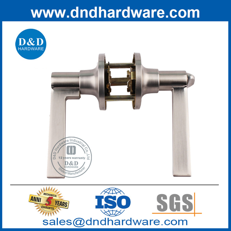 Poignée de porte de type alliage de zinc de sécurité avec verrouillage à broches push-ddlk098