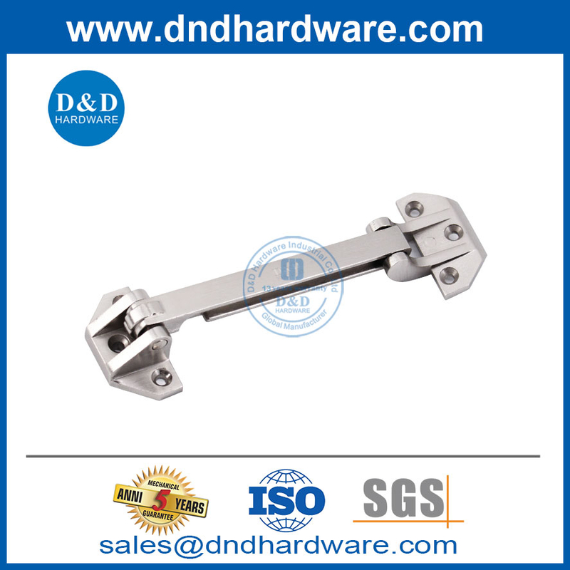 Vendre à chaud Zinc Silver Satin Nickel Door Gard pour la porte extérieure-DDDG009