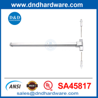 Serrures de porte de sortie d'urgence ul en acier inoxydable extérieur à double porte panique de sortie dispositif-ddpd028