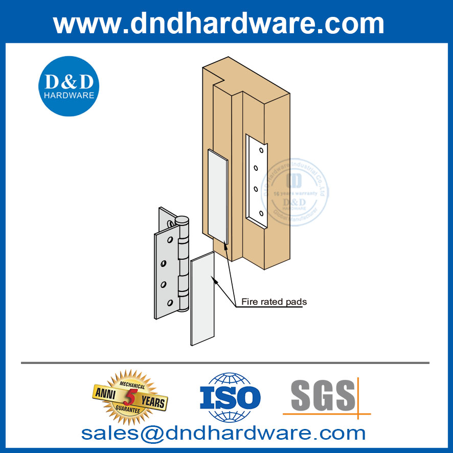 Fire Escar des coussinets intumescents Joint Porte de porte Kits-DDIG001