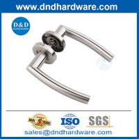 Handles de porte de passage de sécurité Poignée européenne en acier inoxydable pour les portes-ddth025