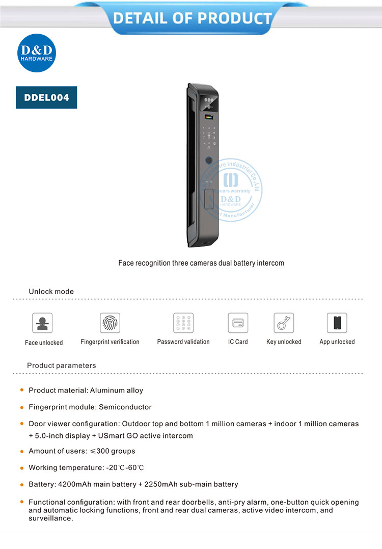 Verrouillage de porte numérique Lock 