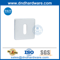 Poignée de porte Cylindre en acier inoxydable Rosette carrée Escusheons-DDES014