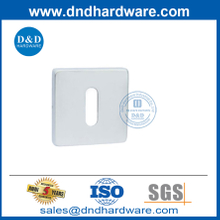 Poignée de porte Cylindre en acier inoxydable Rosette carrée Escusheons-DDES014