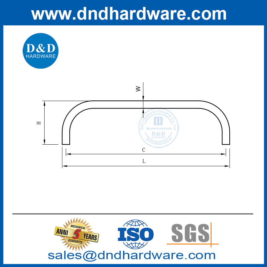 Armoire de garde-robe moderne européenne meuble de porte de porte Handle-DDFH024