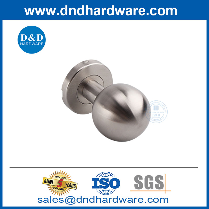 Acier inoxydable designer moderne avant poignées de porte interne bouton-ddth031