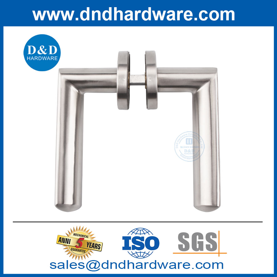 Fabricants de levier commercial Poigure de porte en acier inoxydable pour les portes en métal de sécurité-DDSH011