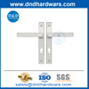 Poignée de levier de porte de plaque arrière à cadre étroit en acier inoxydable avec plaque-DDNP002