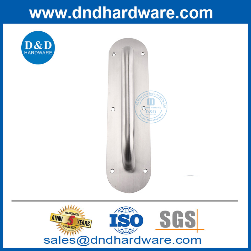 Type ovale en acier inoxydable PURT PRIEUR PLAQUE ARRIÈRE POUR LA PORTE DE PORTE EXTERNE-DDPH022
