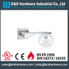 Acier inoxydable Grade 304 Handle de levier de porte en argent massif pour les portes de bureau -DDSH048