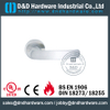 Grade 304 Designer Solid Lever Handle on Rose for Creent Metal Doors -DDSH010