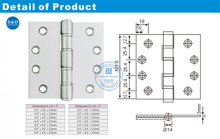 SS Single WAINKER Hardware-D & D Hardware