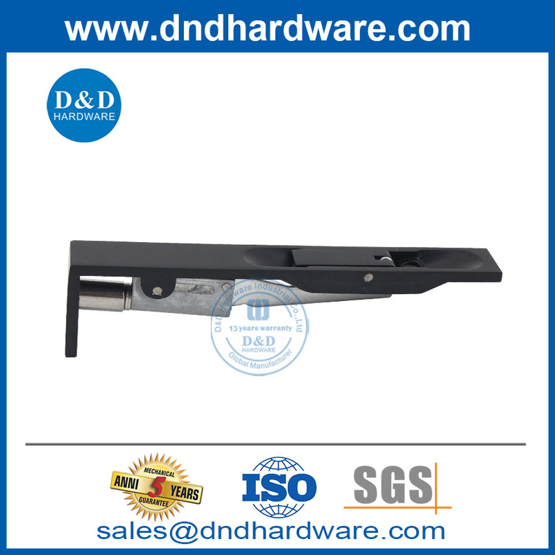 6 pouces Matt Black SS304 Boulon à chasse d'action de levier pour la porte en bois-DDDB001