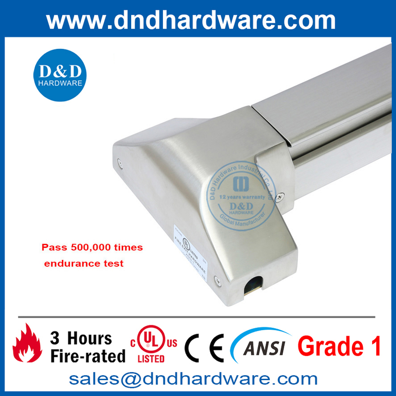 UL ANSI SS304 Vertical Rod Panic Bar Lock Fire Exit