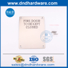 Plaque de porte de feu de feu de 1,5 mm Plaque de porte en acier inoxydable Plaque DDDSP010