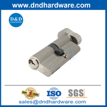 6 broches Euro Single Side Mortise Mortise Porte d'arachide Bouton Cylindre de serrure avec touches-ddlc014