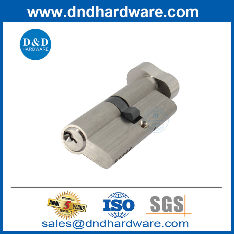 6 broches Euro Single Side Mortise Mortise Porte d'arachide Bouton Cylindre de serrure avec touches-ddlc014