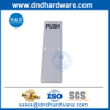 Conception moderne en acier inoxydable poussoir et plier plaque avec poignée de porte-DDPH023