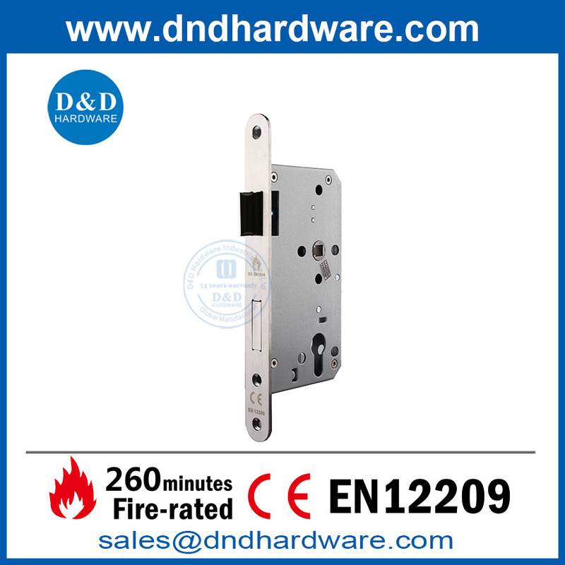 CE Fire classé Round Forend Plate Door Lock avec clé pour Residential-DDML009r 