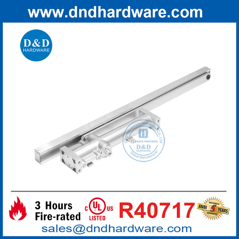 Type dissimulé en aluminium Fire de feu nominal UL Porte coulissante Closer-DDC005UL