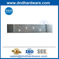 Plaque en zinc en acier 4 pouces Hinge Trou Espacement de porte Plaque de renfort de la porte DDHR003