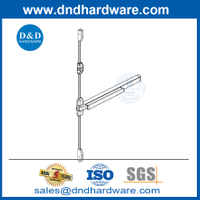 4 points serrures en acier inoxydable et en aluminium vertical de la tige de panique de sortie du dispositif-ddpd306