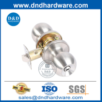 Serrure de bouton de porte de salle de bain en alliage en alliage en zinc sans clé-ddlk036