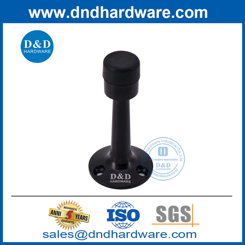 Black Zinc Alloy High Quality Door Stopper pour la chambre de chambre-DDDS019