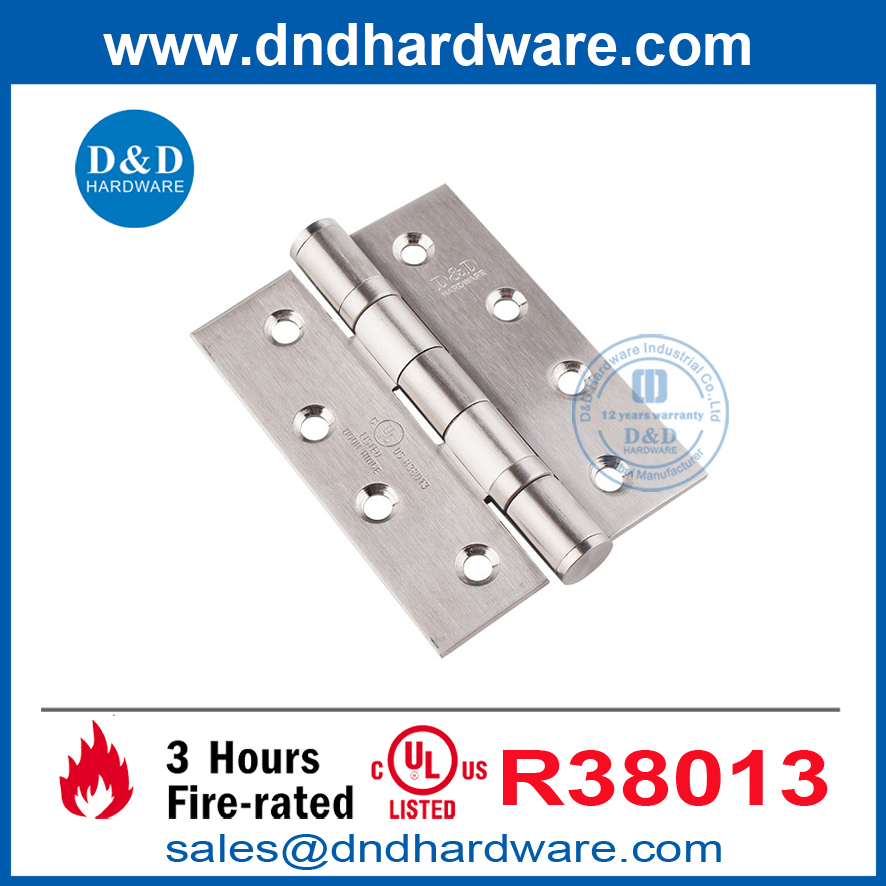 Silver UL Listé en métal en acier inoxydable 316 Fabricant de charnière à crosse-DDSS001-FR-4X3X3.0