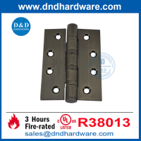 Acier inoxydable à quatre balles roulement antique en laiton ul porte de porte de porte-DDSS003-FR-4x3x3