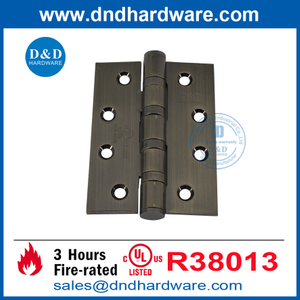 Finition en laiton antique en acier inoxydable 316 UL Feu noté 4BB HINE POUR DOORD-DDSS003-FR-4X3X3