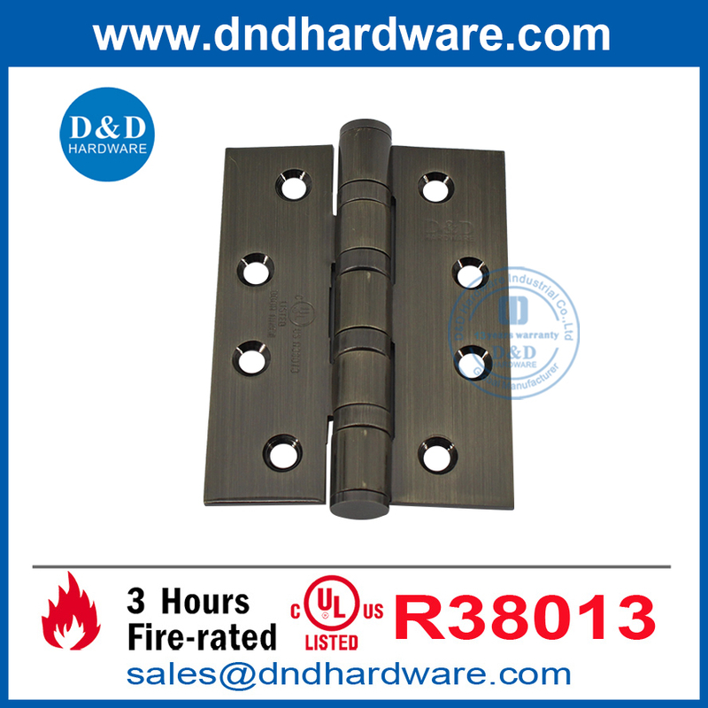Acier inoxydable à quatre balles roulement antique en laiton ul porte de porte de porte-DDSS003-FR-4x3x3
